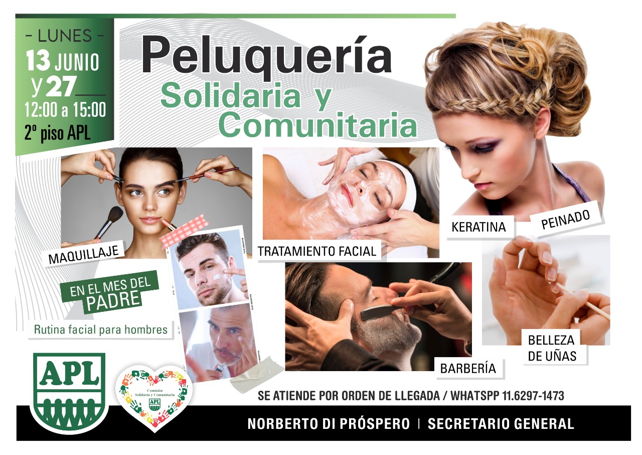  PELUQUERÍA SOLIDARIA Y COMUNITARIA - 13 Y 27/06/2022